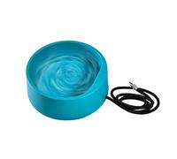 Bol d'alimentation en eau électrique chauffant pour chats | Station de chauffage pour distributeur d'eau à poser | Ferme, jardin, chenil, écurie, bétail, poulet, oiseau, volaille, cheval, poulet