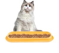 Bol d'alimentation Long - Multi-Chats Et Chiens Partageant Un Bol De Nourriture pour Chat Anti-Fuite | Mangeoire pour Animal Domestique, Mangeoire pour, Bols Antidérapants pour Chats E