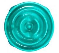 Bol d'alimentation - Outward Hound - Fun Feeder Lente - Sarcelle - Petit - Plastique durable Vert G