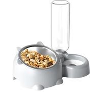 Bol d'alimentation pour Animaux de Compagnie - Plat pour Chat de 11 Pouces | Mangeoire en Acier Inoxydable - Conception inclinée à 16° Protège la Colonne cervicale de l'animal Séparation sèche et