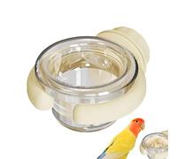 Bol d'alimentation pour oiseaux - ABS, polystyrène, animal de compagnie, cage à chinchilla | Mangeoire non renversée durable pour Greys & Conures africains | Compact : idéal pour l'alimentation et