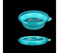 Bol d'appât pliable pour les excursions de pêche - Récipient pliable en plastique léger avec surface lisse pour un mélange et un nettoyage faciles - Design peu encombrant pour ranger des articles de