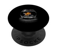 Bol d'aquarium avec Poissons Rouges - Scène du Monde sous-Marin PopSockets PopGrip Adhésif