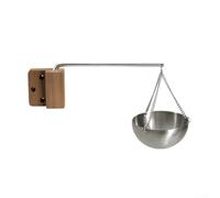 Bol d'aromathérapie pour sauna, en acier inoxydable, avec bras oscillant réglable, pour sauna traditionnel et infrarouge pour un arôme amélioré