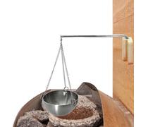 Bol d'arôme-bol d'huile essentielle de 2,6 pouces, diffuseur de parfum suspendu antidérapant, support de sauna en métal suspendu avec chaîne | Diffuseur réglable de parfum d'huile essentielle d'