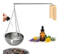 Bol D'arôme Sauna, Bol D'arôme de Sauna, Bol de Sauna en Acier Inoxydable, Bol D'huile Essentielle pour Spa Bol de Vaporisation Bol Suspendu Tasse D'huile Essentielle Bol de Sauna