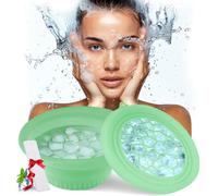 Bol de bain à glace pliable avec bandeau en silicone avec bac à glaçons intégré pour la maison, l'eau glacée, le visage, grande capacité, portable pour raffermir la peau, soulager l'acné et