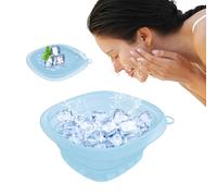 Bol de bain à glace pour le visage | Bac à glaçons plongeant en silicone - Bassin pliable à compression froide, outil de spa pour raffermir la peau pour femmes, filles, épouse, mère, petite