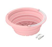 Bol de bain à glace pour le visage - Bol de bain rafraîchissant pliable en silicone | B´ B´Owl avec kit de tube de respiration | Bac à glace intégré, appareil de récupération par immersion faciale