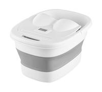 Bol de bain de pieds - Bol de trempage des pieds | Seau pour tremper les pieds | Seau de massage des pieds portable pliable avec couvercle | Roue de massage inférieure multifonction avec support de