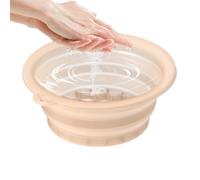 Bol de bain en silicone pour le visage - Bassin plongeant froid pour le visage, design pliable portable de 24 cm + outil de spa revitalisant, 290 g en silicone léger de qualité alimentaire - pour