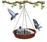 Bol de Bain pour Oiseaux - Mangeoire Solaire Lourde pour Bain d'oiseaux | Plateau à et à Noix Suspendu, Support d'alimentation pour Oiseaux, pour Nourrir Les volières, pinsons, Moines, perroqu