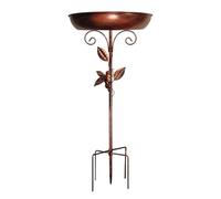 Bol de bain pour oiseaux vintage - Mangeoire d'eau extérieure et bassin décoratif pour oiseaux | Ornement de jardin idéal pour observer les oiseaux dans la cour, le balcon, la ferme, la cour arrière,