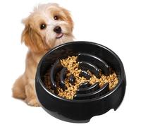 Bol de Bois de Chien Lent avec Une Fonction Anti-Boucle, Plastique sans BPA avec Un Fond Non glissé | Design drôle de Labyrinthe, réduit Les flatulences, Le Lave-Vaisselle, favorise Le Lent F