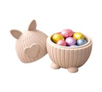 Bol de bonbons | Mignons récipients de service en forme de lapin de Pâques imprimés en 3D | Bol pour bonbons - pour la table de fête à la maison, biscuits, collation, sucre, noix, cuisine de vacances