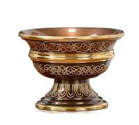 Bol de Bouddha en laiton gaufré de 12,4 cm, coupe d'eau bénite artisanale, bol bouddhiste