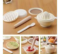 Bol De Broyeur D'aliments Pour Bébés, 7 Pièces, Broyeur Manuel, Kit De Fraîcheur Portable, Utilitaire Infantile Alimentation Solide En Sécurité Abs 100% De Haute Qualité