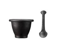 Bol de broyeur de pierre Pot à pilules manuel, pilon épices, presse-ail, broyeur d'herbes en fonte domestique(Petit)