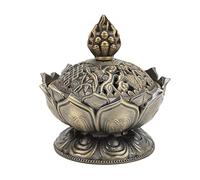 Bol de brûleur d'encens à Reflux Vintage, Porte-encens Lotus, brûleur d'encens au Charbon de Bois, Bronze anticorrosion, antirouille, Durable, Classique, brûleur à Charbon