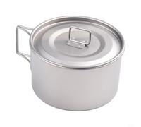 Bol de camping léger avec poignée pliable, résistant à la rouille, équipement pour manger en plein air pour la randonnée, le pique-nique et le voyage, vaisselle de camping (bol de 600 ml avec