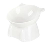 Bol De Chat Grand Incliné - Plat D'alimentation Surélevé, Alimentation Sans Stress | Bol De Compagnie Surélevé Non Glissé, Support De Nourriture Inclinée, Soulagement Des Moustaches, Mangeur De Chat I