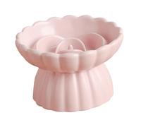 AWHAO Bol de Chat surélevé Kitty Bow Bowl d'alimentation Animale avec Bords Plus élevés Récipient de Nourriture pour Kitty Rabbits Small Pet Puppy, Rose