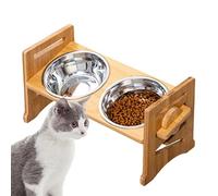 Bol de Chien surélevé, Bols de Chiens surélevés Grande Race,Stand de Bol à Chiens réglables Portables | Cat d'alimentation et d'arrosage des Chats pour Le Camping en Voiture en Plein air en intérieur