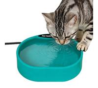 Bol de Chiens chauffés pour Une Utilisation en Plein air, Cordon d'alimentation résistant à la Mastication et Conception imperméable, Un Plat Thermique 125 oz pour Les Chats de Canard de Poulet Vert
