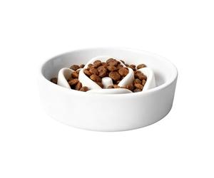 Bol de chiens mangeur lent - Plat d'alimentation anti-chocs pour chiens | Plastique sans BPA avec des crêtes surélevées, favorise des habitudes alimentaires saines, idéales pour les petites et grandes