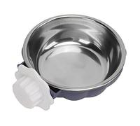 Bol de Chiens Suspendu en Acier Inoxydable 2 en 1 mangeoire détachable pour Chats Chiens Oiseaux Guinée cobaye Forme de Citrouille (Blau)