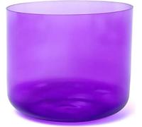 Bol de cristal clair Chakra 7 B-ton 432Hz + sac -- 18cm
