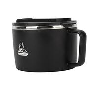 Bol de Cuiseur Ramen, Bol de Nouilles pour Micro-ondes, Fente pour Téléphone, Anti-brûlure Multifonctionnel avec Baguettes et Spork pour le Bureau (Noir)