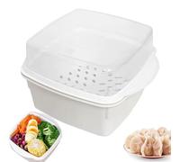 Bol de cuisson pour micro-ondes - Avec couvercle pour cuisiner rapidement - Ustensile de cuisine multifonction pour micro-ondes, fruits de mer, riz, récipient de préparation des repas pour la maison
