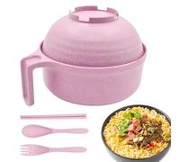 Bol de cuisson Ramen, bol à nouilles pour micro-ondes, avec baguettes et cuillère, passe au lave-vaisselle pour une cuisson instantanée pour les dortoirs d'étudiants