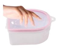 Bol de dissolution pour vernis à ongles | Bol à ongles double couche pour éliminer l'acrylique et le gel | Solution de poudre d'immersion de vernis gel pour l'art dans la maison du salon, à