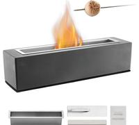 Bol de feu sans fumée Corbeille de feu - Foyer 380x100x135mm - Bol de feu en bois pour cheminée d'extérieur - Décoration de jardin