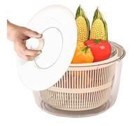Bol de lavage avec tamis - Récipient avec couvercle - Ustensile de cuisine pour salade, pâtes, riz, baies, pâtes