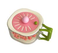 Bol De Lavage De Fruits - Panier Passoire, Bac De Vidange À Poignée Pliable, Récipient De Cuisine Multifonctionnel | Couvercle De Conservation, Conception Facile À Laver, Taille Cinq Points Neuf