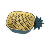 Bol de lavage de fruits | Passoire double couche, rondelle à fruits en forme d'ananas, pour la cuisine, la fabrication de salades, le camping, l'évier de pique-nique, la préparation des aliments