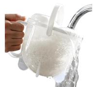 Bol de lavage de riz | Récipient de trempage ergonomique | Lave-riz | Pour haricots, fruits, céréales, raisins, , grand-mère, personnes âgées, femme au foyer