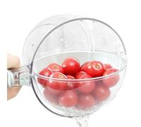 Bol De Lavage Des Fruits - De Vidange Et De Conservation, Bo De Passoire Avec Poignée, Vaisselle Plus Nettoyante De Riz | Bol Pour La Cuisine Salade De Nourriture Mélange Nettoyage De Cuisson