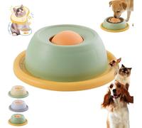 Bol De Léchage pour Chien, Distributeur Lent D'Aliments Chat, Bol À Lécher avec Ventouse pour Animaux De Petite Et Moyenne Taille (Vert)