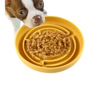 Bol de mangeoire lent, mangeoire à chien lent - Porte-aliments Silicone Maze Dog Bowl - Des jouets interactifs anti-colocat avec une tasse à ventres réduisent l'ennui pour les grands petits animaux de