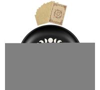 Bol de méditation, assiette rituelle phase lune, support vintage religieux pour culte traditionnel, méditation, prière, symbolisme, décoration, cérémonie de manifestation