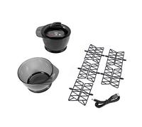 Bol de mélange de coiffure électrique, affichage de l'heure LCD rechargeable par USB, crème capillaire électrique, mélangeur automatique, bol de mélange de couleurs de cheveux, bol de coloration de sa