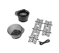 Bol de mélange de couleur de cheveux rechargeable, mélangeur automatique de crème capillaire électrique rechargeable par USB avec prise américaine pour une utilisation en salon