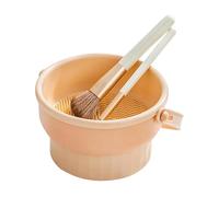 Bol de Nettoyage de Pinceaux - Récipient de Nettoyage pour Pinceaux de Maquillage, Accessoire pour Nettoyage de Peinture | Bol Anti-Dérapant pour Atelier et Utilisation Quotidienne, Bol de Nettoyage