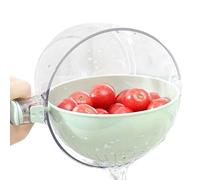 Bol De Nettoyeur De Fruits - 21.5x17x9.5 Cm Basin De Lavage De Légumes Portable | République À Usages Multiples, Récipient De Rinçage Pliable Avec Poignée | Rangement D'évier De Cuisine Pour Les Fruit