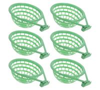 Bol De Nidification De Cailles - 6 Pièces, Bassin D'éclosion De Cage À Oiseaux, Tasse De Nid De Volaille, Conteneur De Support D'élevage | Plate-forme De Repos Stable À Bord Arrondi Pour L'installatio