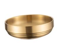 Bol de nouilles froides en acier inoxydable, gadget de cuisine, plateau de service à condiments, plats d'assaisonnement polyvalents, récipients à condiments, plateau à 2 niveaux, plateau en métal, pla